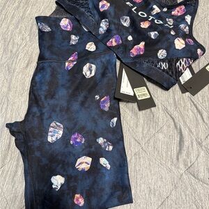 Peloton Blue and Purple Leggings